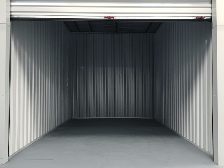An empty storage unit